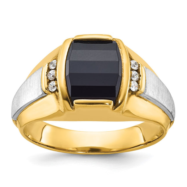 14k Two-tone Rings Style B57823 - Classique Jewelry Inc.