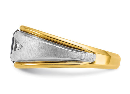14k Two-tone Rings Style B57897 - Classique Jewelry Inc.