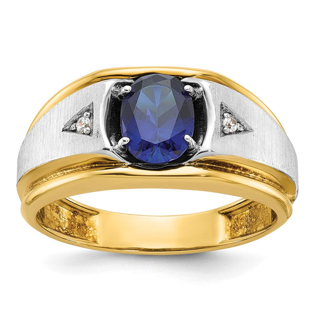 14k Two-tone Rings Style B57897 - Classique Jewelry Inc.