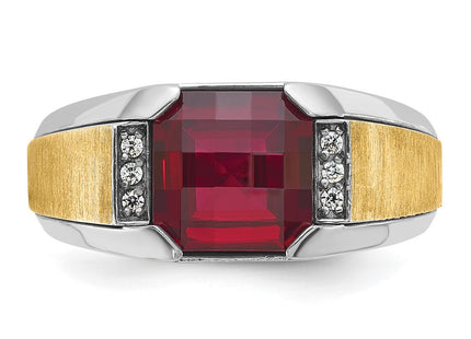 14k Two-tone Rings Style B57957 - Classique Jewelry Inc.