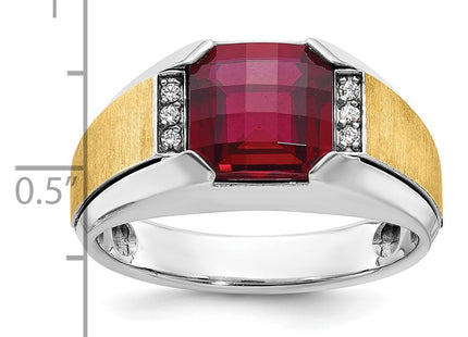 14k Two-tone Rings Style B57957 - Classique Jewelry Inc.
