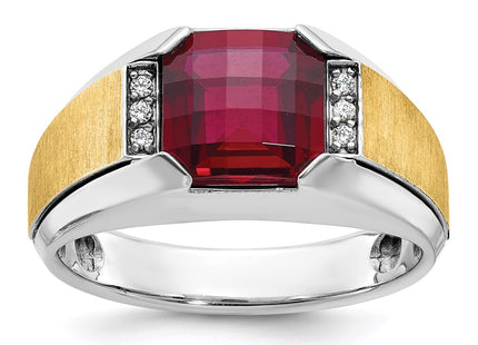14k Two-tone Rings Style B57957 - Classique Jewelry Inc.
