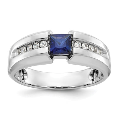 14K white gold diamond ring