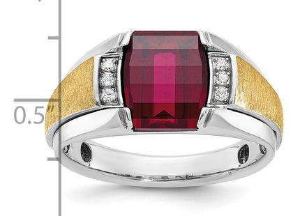 14k Two-tone Rings Style B57989 - Classique Jewelry Inc.