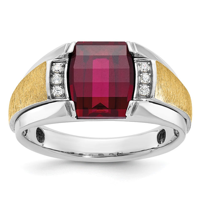 14k Two-tone Rings Style B57989 - Classique Jewelry Inc.