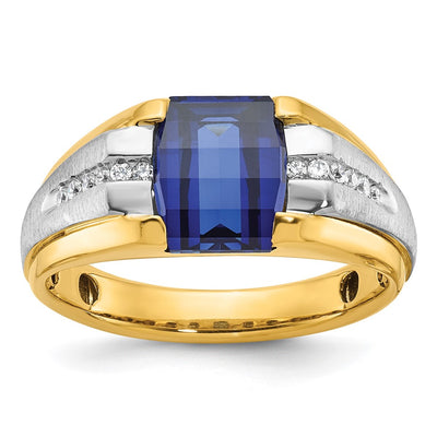 14K gold diamond ring