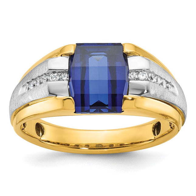 14k Two-tone Rings Style B57992 - Classique Jewelry Inc.