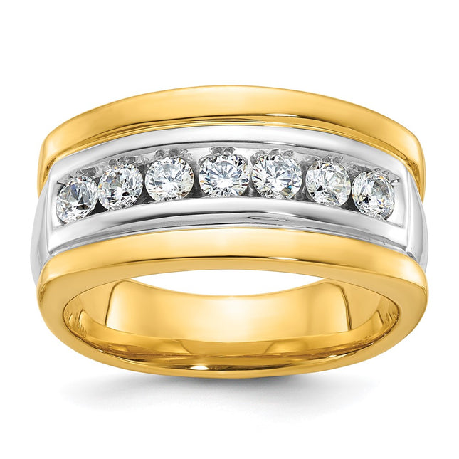 14k Two-tone Rings Style B58002 - Classique Jewelry Inc.