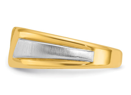 14k Two-tone Rings Style B58007 - Classique Jewelry Inc.