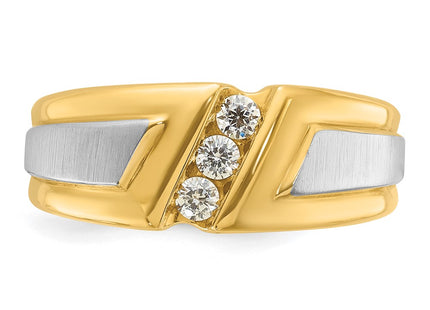 14k Two-tone Rings Style B58007 - Classique Jewelry Inc.