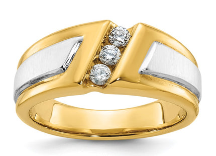 14k Two-tone Rings Style B58007 - Classique Jewelry Inc.