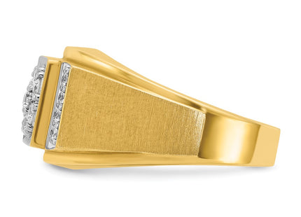 14k Two-tone Rings Style B58225 - Classique Jewelry Inc.