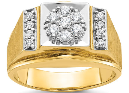 14k Two-tone Rings Style B58225 - Classique Jewelry Inc.