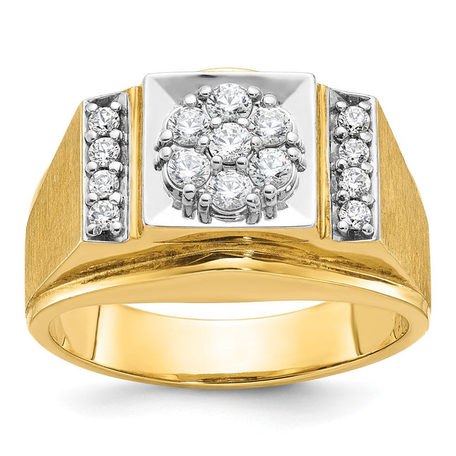 14k Two-tone Rings Style B58225 - Classique Jewelry Inc.