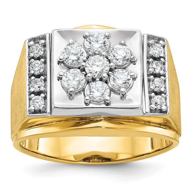14K gold diamond ring