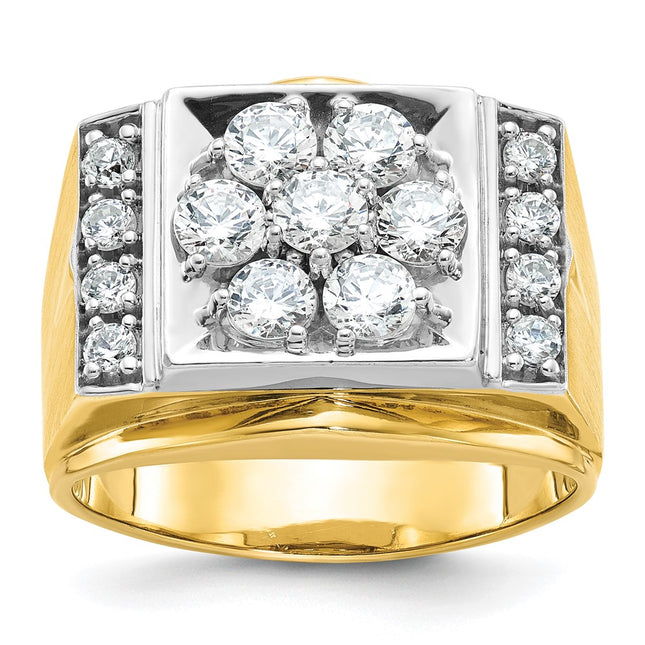 14k Two-tone Rings Style B58227 - Classique Jewelry Inc.