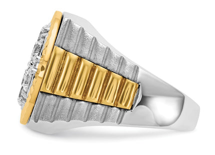 14k Two-tone Rings Style B58290 - Classique Jewelry Inc.