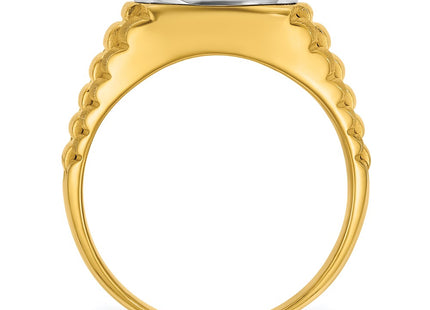14k Two-tone Rings Style B58335 - Classique Jewelry Inc.