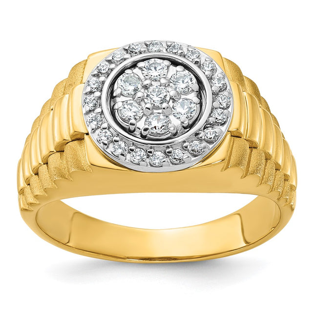 14k Two-tone Rings Style B58335 - Classique Jewelry Inc.