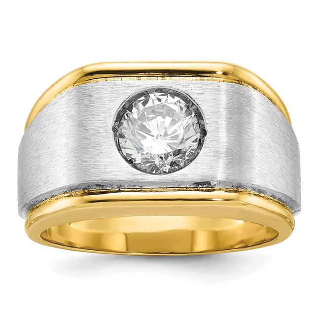 14k Two-tone Rings Style B58370 - Classique Jewelry Inc.