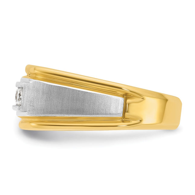 14K gold diamond ring, alternate view