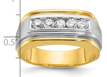 14k Two-tone Rings Style B58389 - Classique Jewelry Inc.