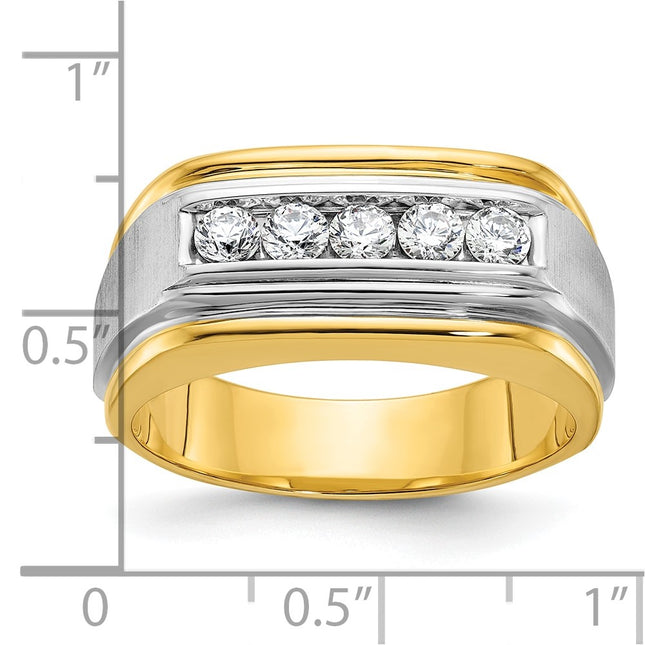 14k Two-tone Rings Style B58389 - Classique Jewelry Inc.