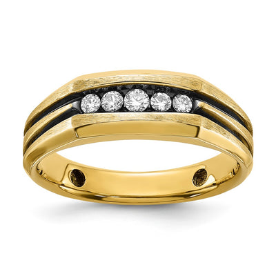14K gold diamond ring