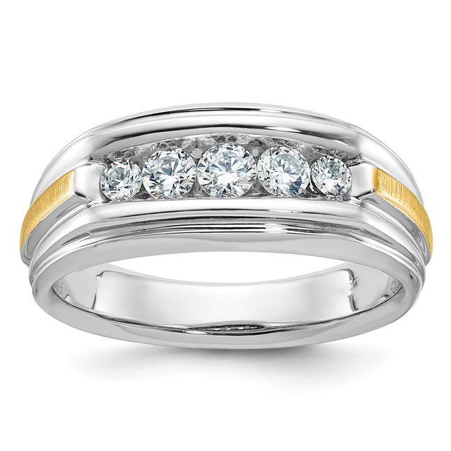 14k Two-tone Rings Style B58450 - Classique Jewelry Inc.