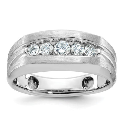 14K white gold diamond ring