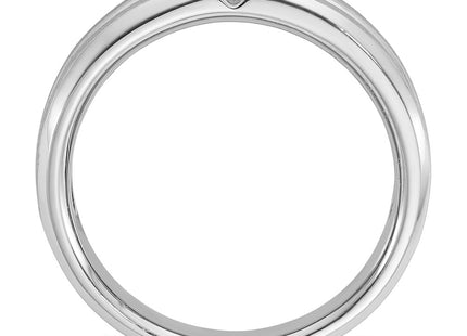14K white gold diamond ring, alternate view