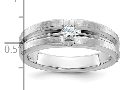14K white gold diamond ring, another view