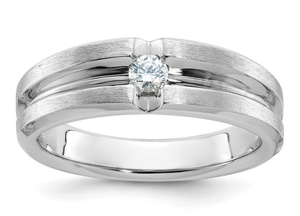 14K white gold diamond ring