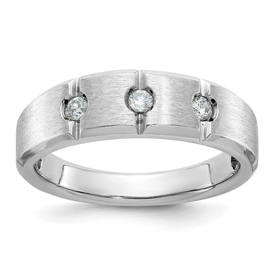 14K white gold diamond ring