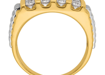 14k Two-tone Rings Style B58975 - Classique Jewelry Inc.