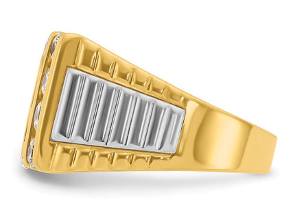 14k Two-tone Rings Style B58975 - Classique Jewelry Inc.