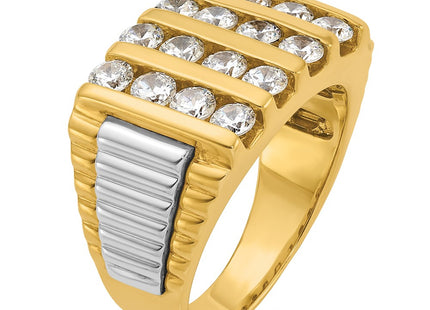 14k Two-tone Rings Style B58975 - Classique Jewelry Inc.
