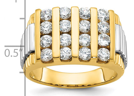 14k Two-tone Rings Style B58975 - Classique Jewelry Inc.