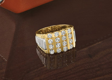 14k Two-tone Rings Style B58975 - Classique Jewelry Inc.