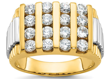 14k Two-tone Rings Style B58975 - Classique Jewelry Inc.