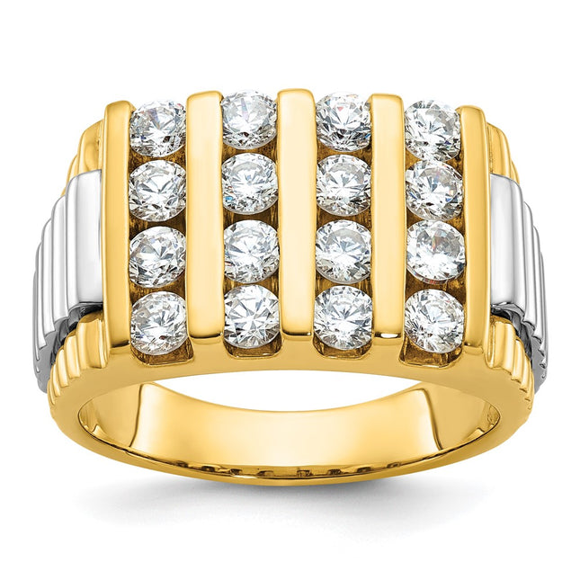 14k Two-tone Rings Style B58975 - Classique Jewelry Inc.