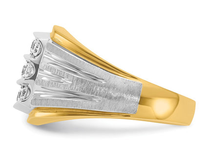 14k Two-tone Rings Style B59017 - Classique Jewelry Inc.