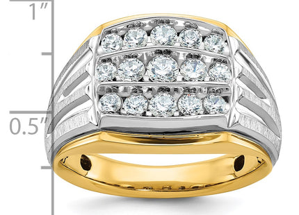 14k Two-tone Rings Style B59017 - Classique Jewelry Inc.