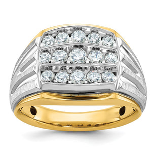 14k Two-tone Rings Style B59017 - Classique Jewelry Inc.