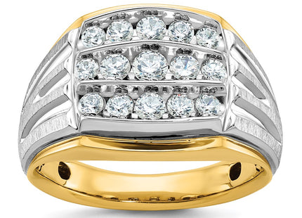 14k Two-tone Rings Style B59017 - Classique Jewelry Inc.