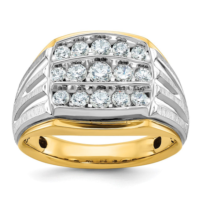 14k Two-tone Rings Style B59017 - Classique Jewelry Inc.