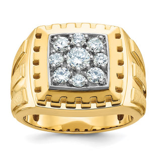 14k Two-tone Rings Style B59022 - Classique Jewelry Inc.
