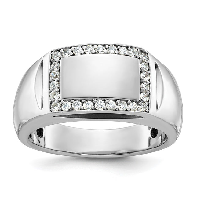 14k White Gold Rings Style B59047 - Classique Jewelry Inc.