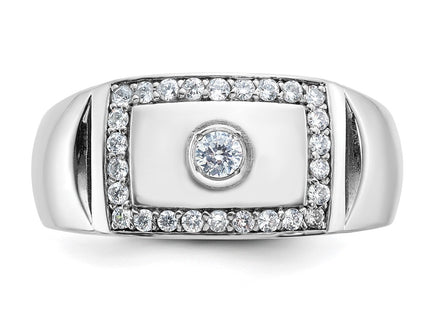 14k White Gold Rings Style B59048 - Classique Jewelry Inc.