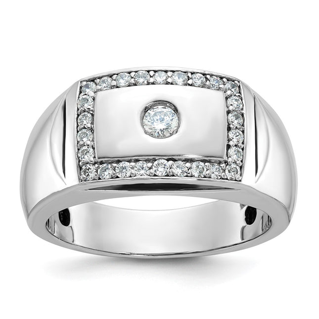 14k White Gold Rings Style B59048 - Classique Jewelry Inc.